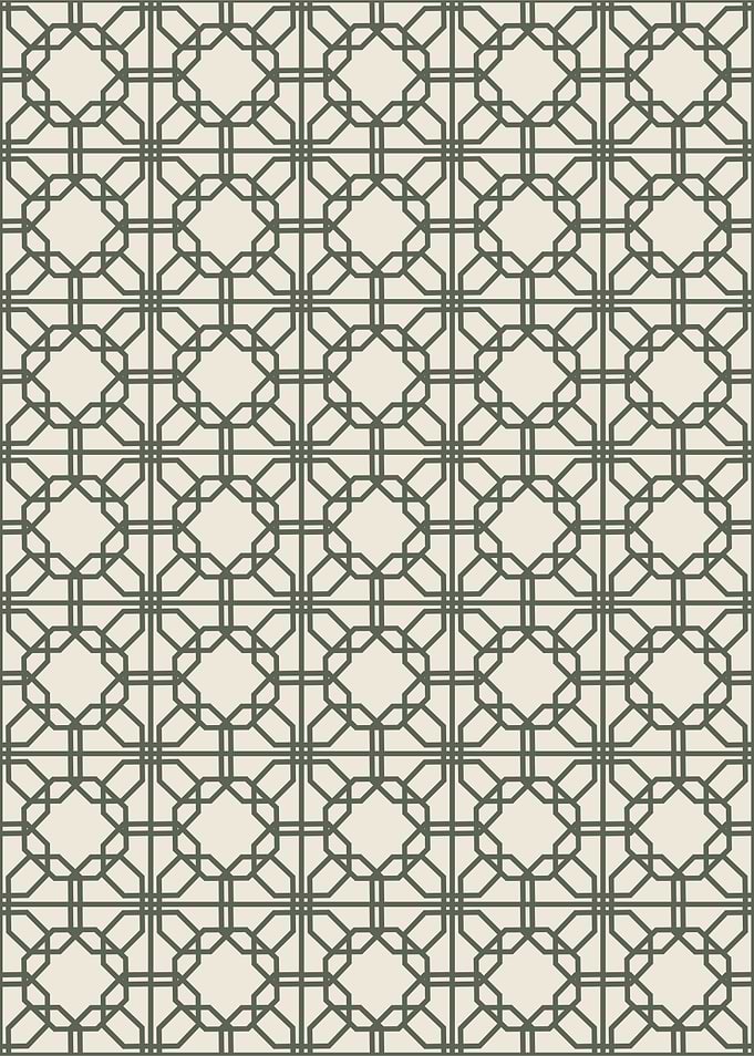 Geometric Pattern with Interlocking Shapes