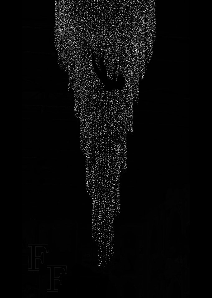 Final Fall (FF) Abstract Waterfall of Light