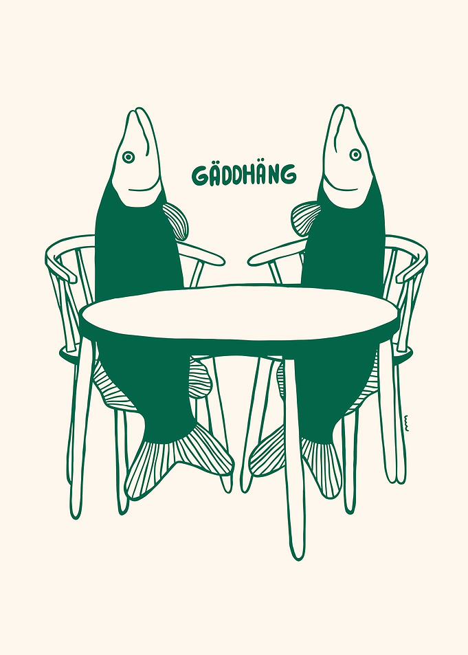 Gäddhäng: Fish at a Table