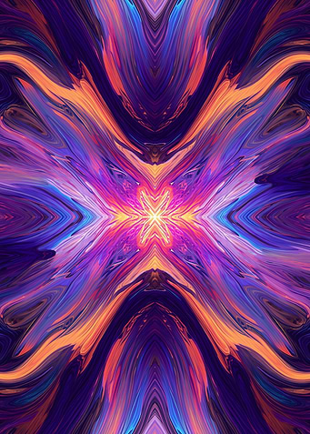 Abstract Colorful Symmetric Pattern