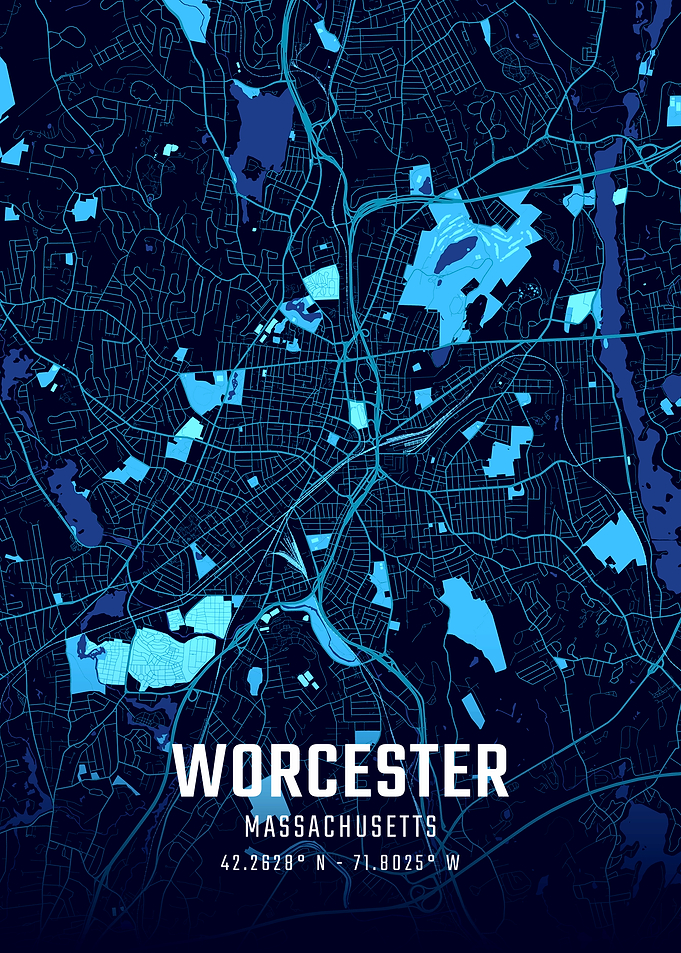 Worcester City Map