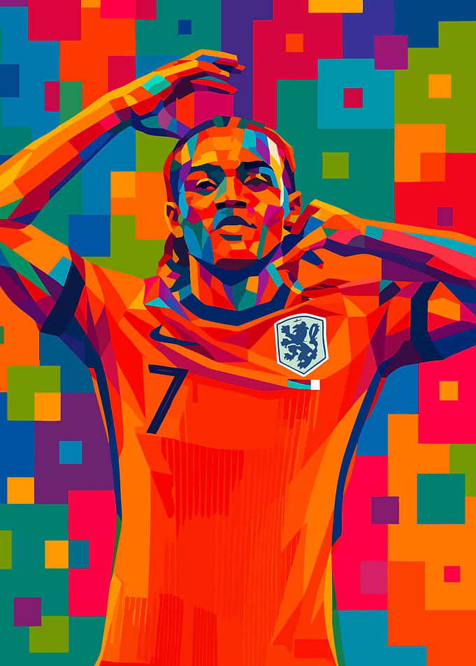 Xavi Simons Celebration Pop Art
