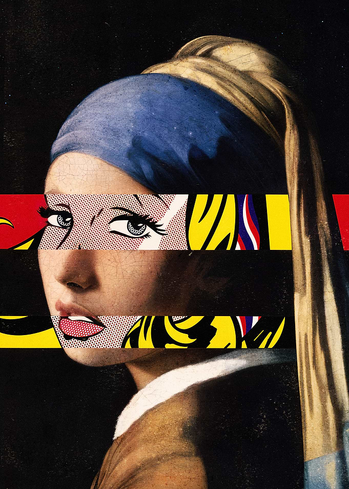 Girl with a Pearl Earring Pop Art