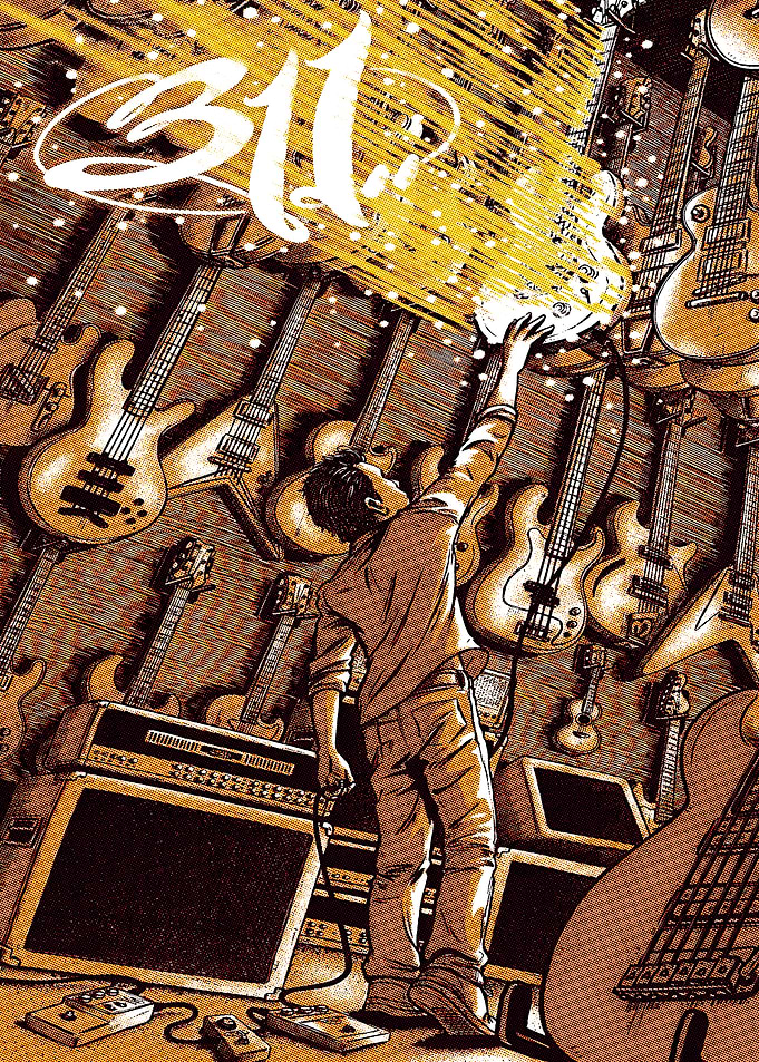 311 Band Poster with Guitars