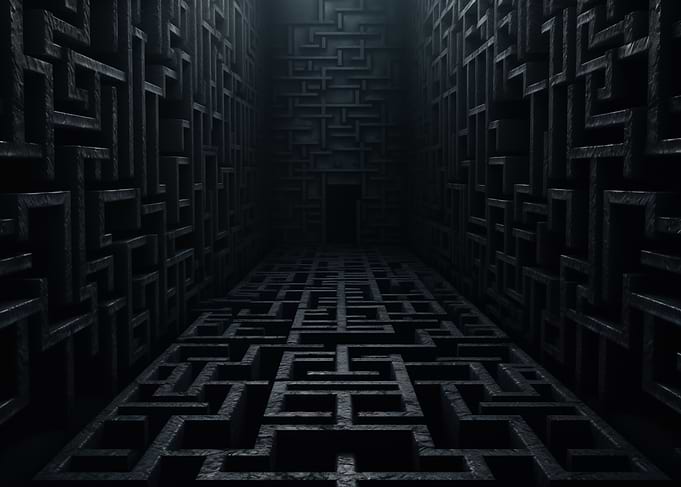 Dark Maze Corridor