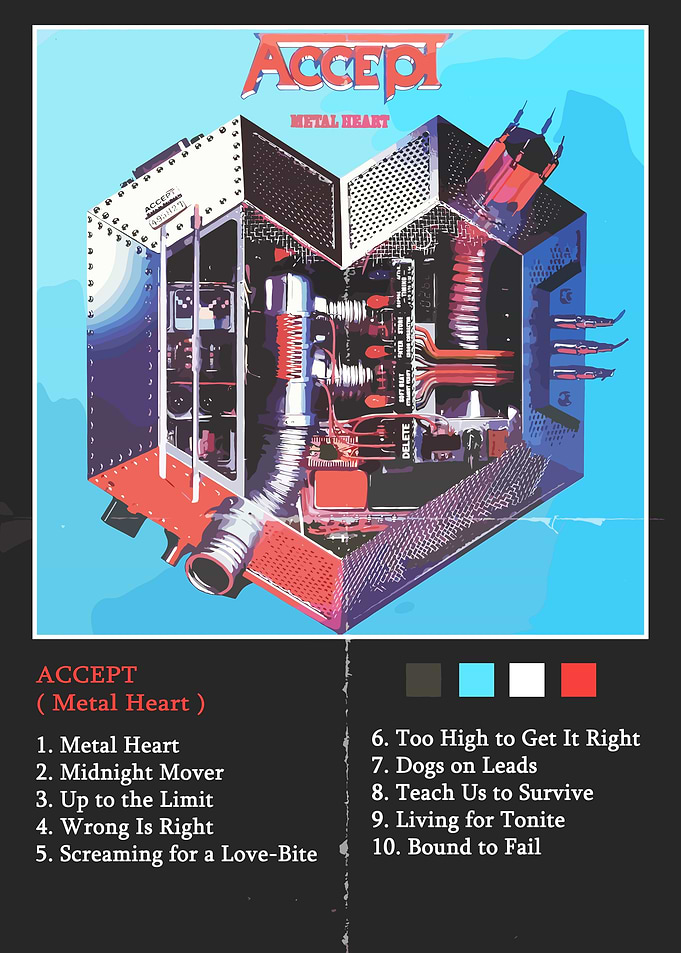 Accept - Metal Heart Album Cover