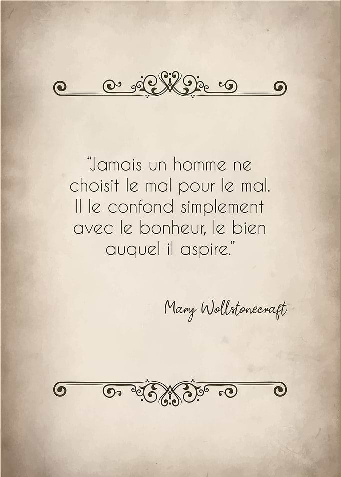 Mary Wollstonecraft Quote Art Print