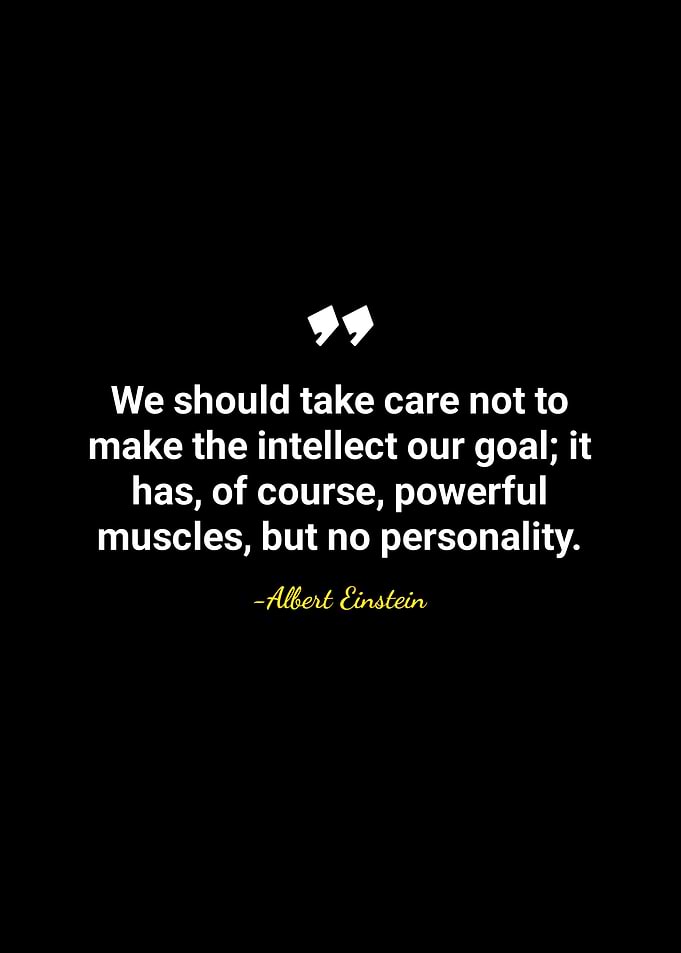 Albert Einstein Quote on Intellect