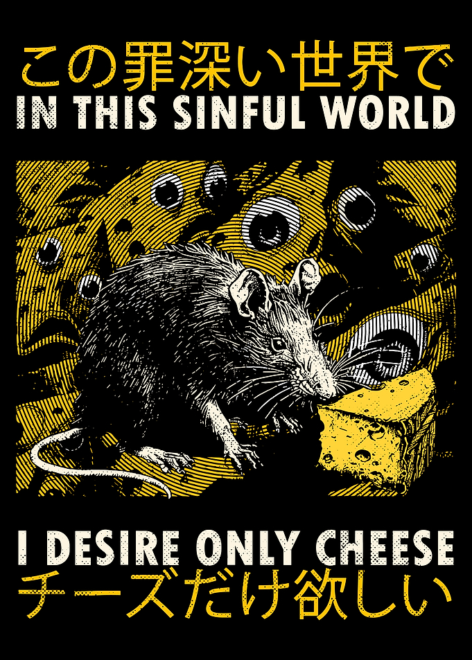 In This Sinful World I Desire Only Cheese Rat Japanese