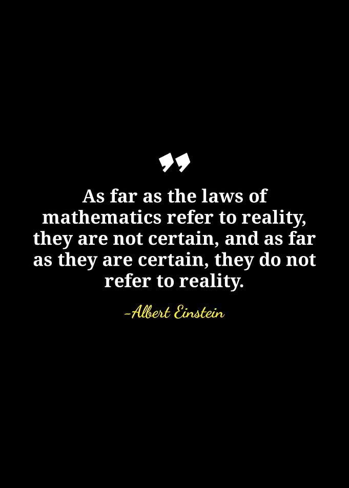 Einstein Quote on Mathematics and Reality
