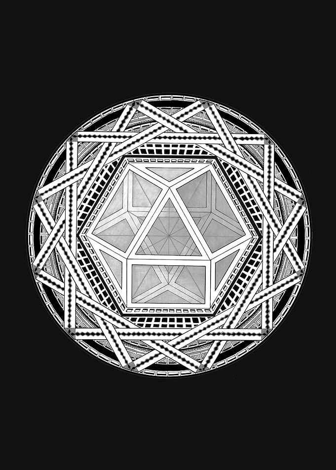 Polyhedron Gate – Geometric Mandala