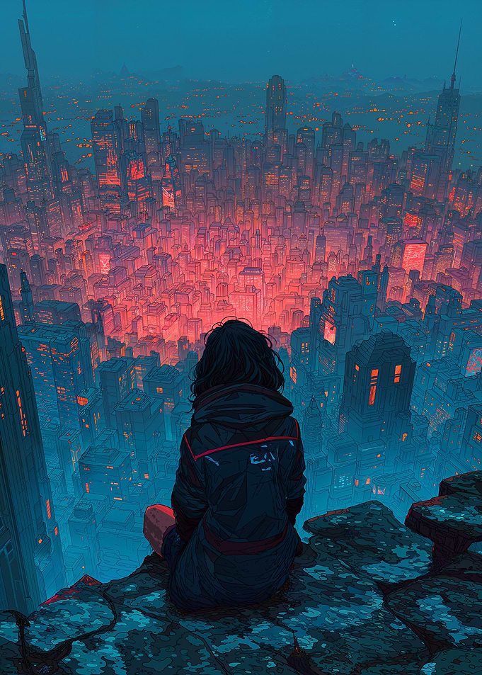 Cyberpunk City Night Watch
