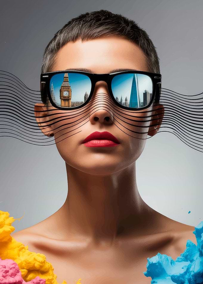 London Reflections in Sunglasses Portrait