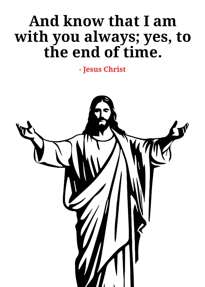 Jesus Christ Quote Black and White