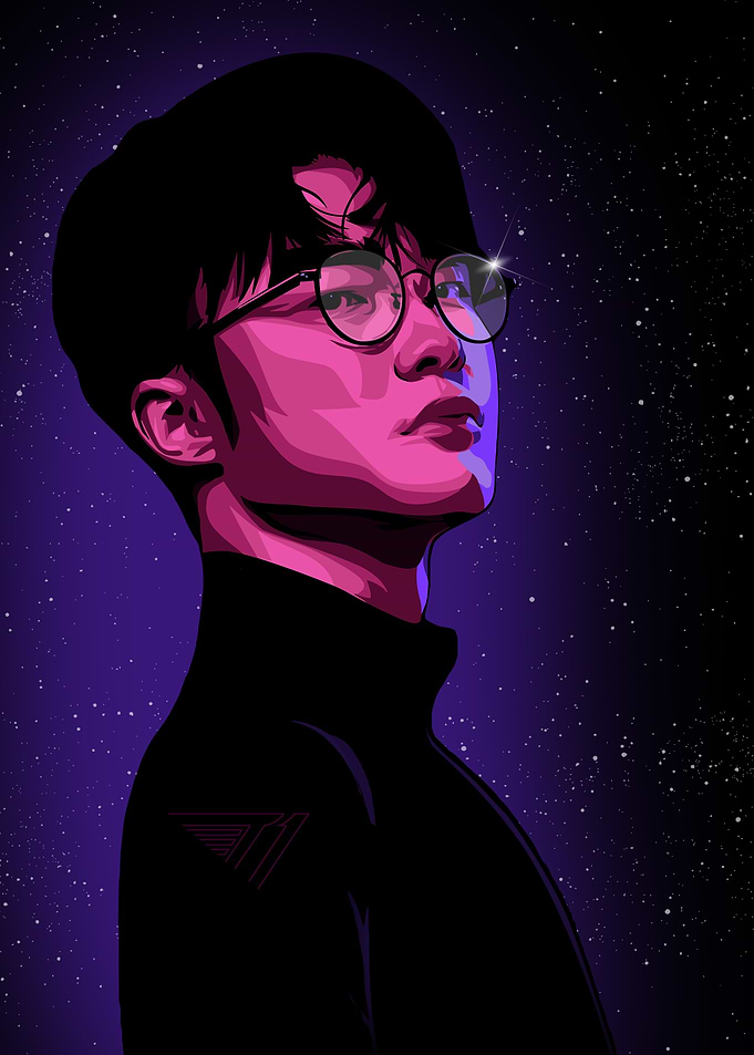 Nerd Faker Portrait in Space