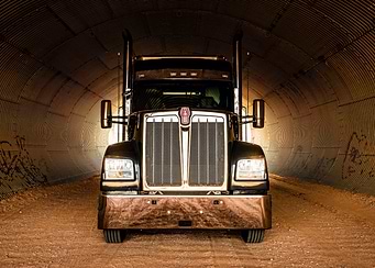 Kenworth Truck in Tunnel