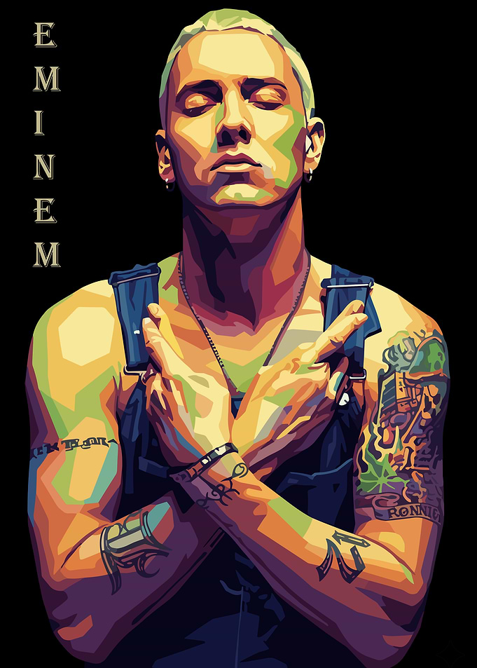 Eminem Portrait Pop Art