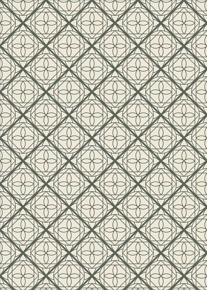 Geometric Floral Pattern