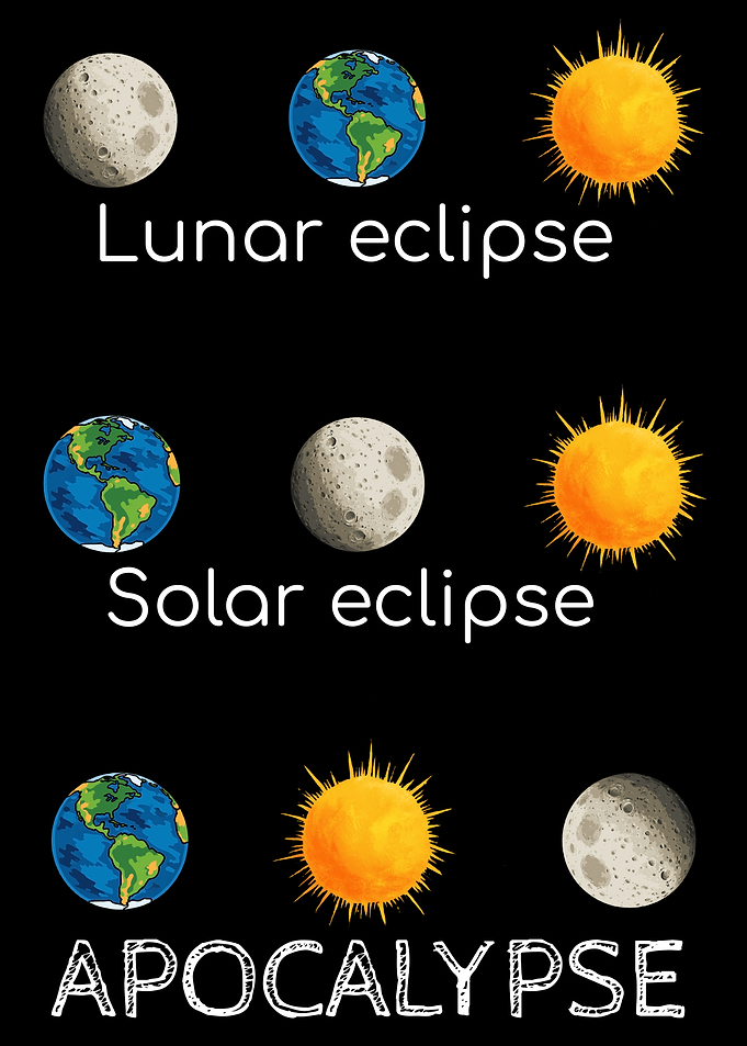 Lunar Eclipse, Solar Eclipse, Apocalypse, Funny Astronomy