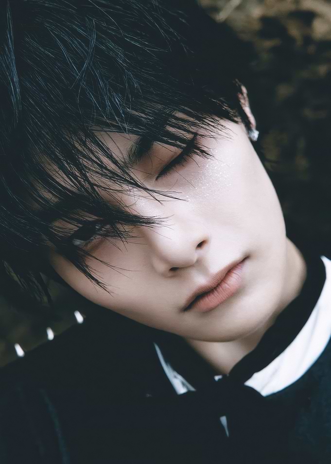 Close-up of a Young Man's Face stray kids