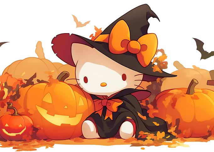 Hello Kitty Halloween Witch