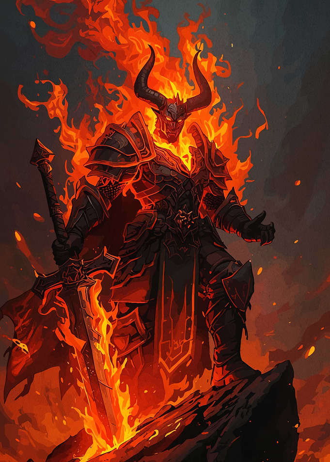 Fiery Demon Knight