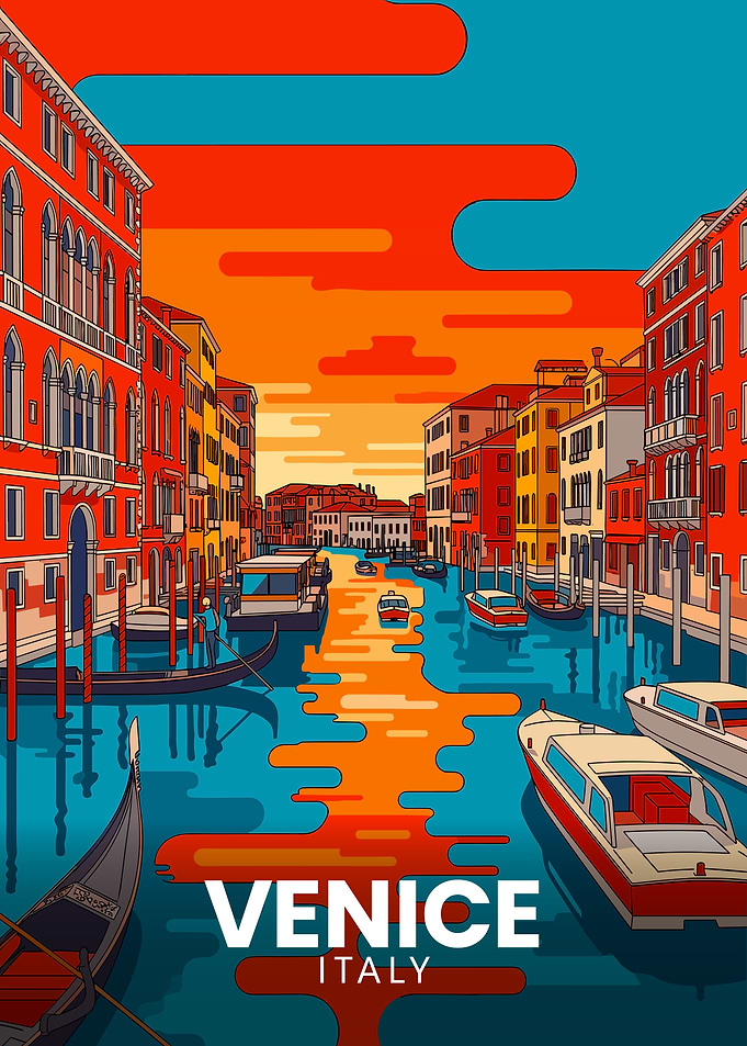 Venice, Italy: Colorful Canal Travel