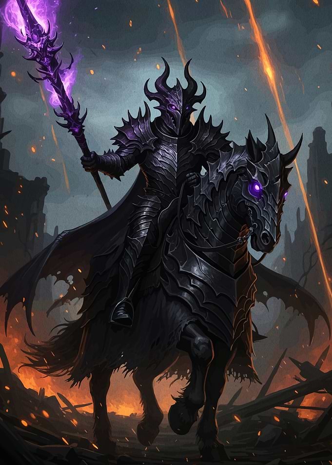 Dark Knight Horseback