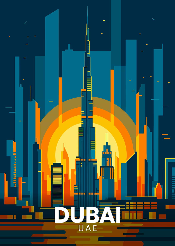 Dubai UAE Skyline Travel