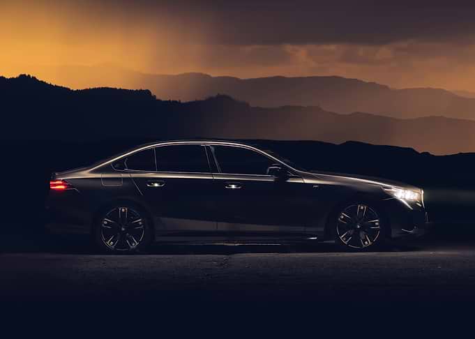 Sleek Car at Dusk