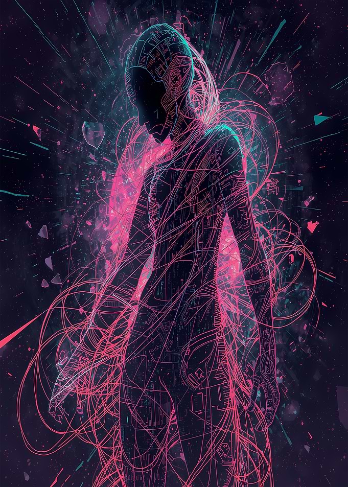 Cyberpunk Woman Digital Art