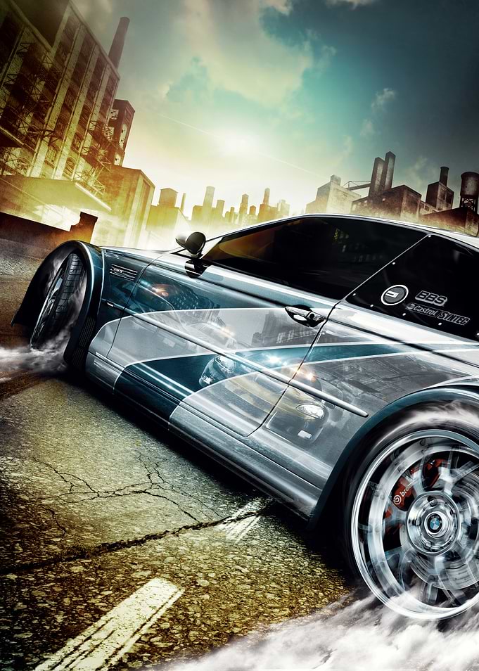 Sleek Car Drifting in Urban Setting