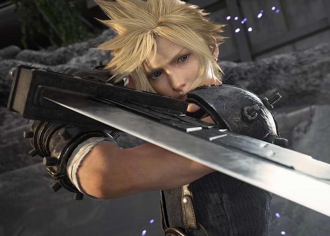 Cloud Strife with Buster Sword
