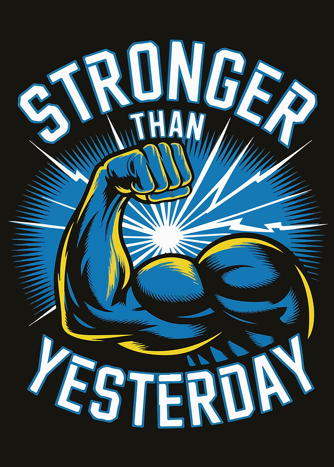 Stronger Than Yesterday Arm Graphic