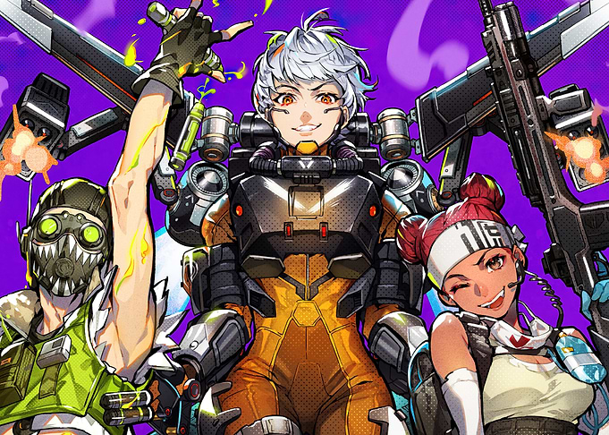 Apex Legends characters team illustration