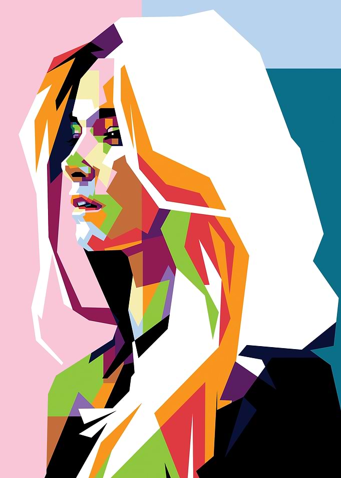 Colorful Portrait of a Woman