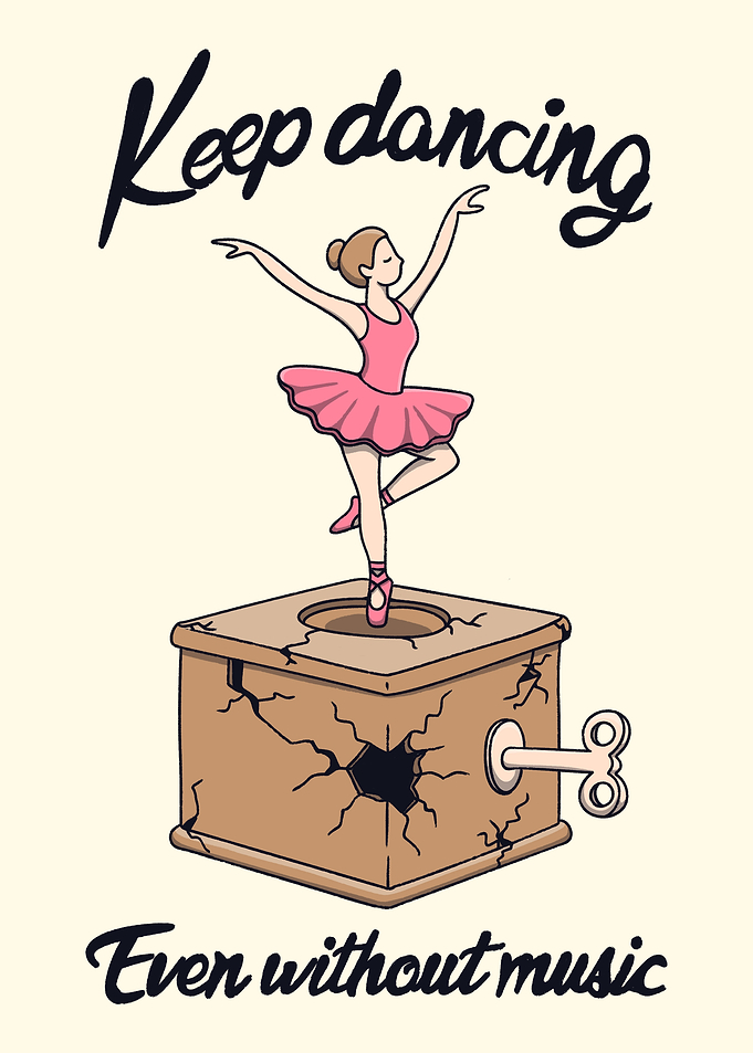 Keep Dancing Ballerina Music Box