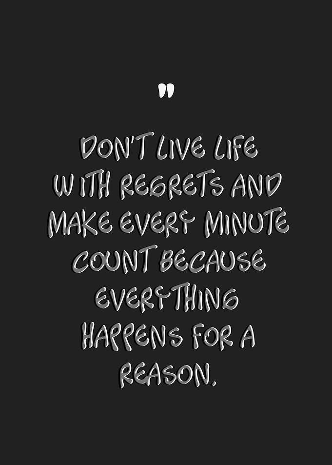 Inspirational Quote on Dark Background