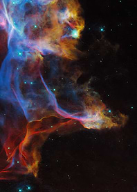 Cosmic Veil: Nebula's Vibrant Embrace