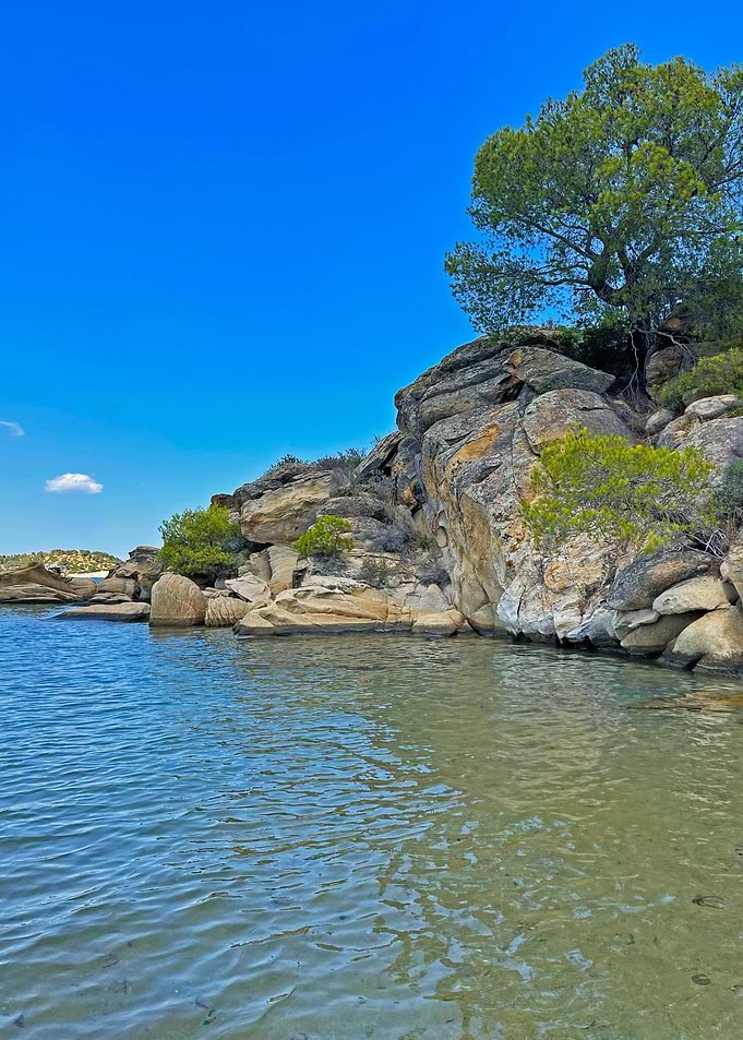 Rocky Coastline with Clear Blue Water