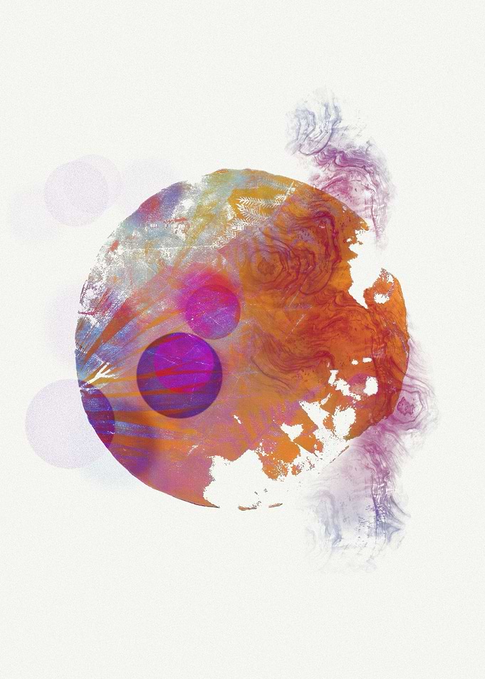 Abstract Planetary Art