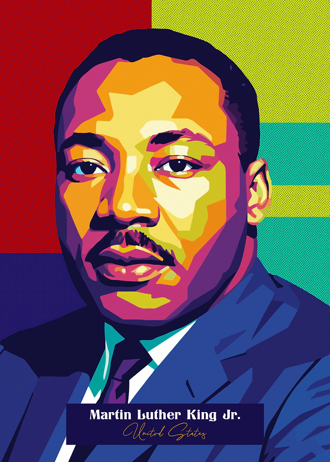 Martin Luther King Jr. Pop Art portrait