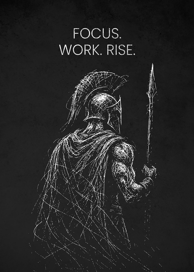 Spartan Warrior: Focus, Work, Rise
