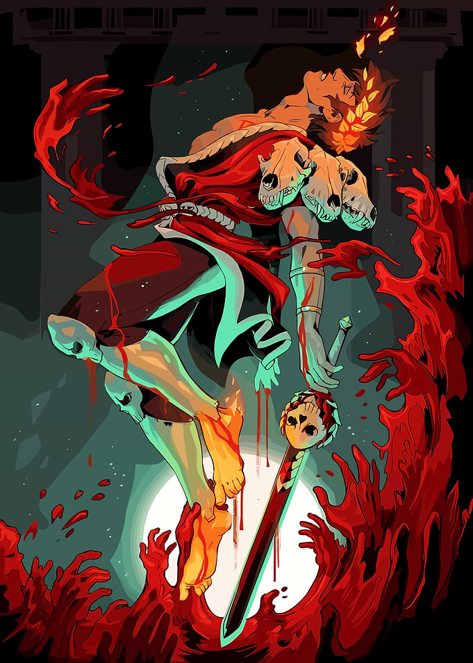 Zagreus from Hades game fanart