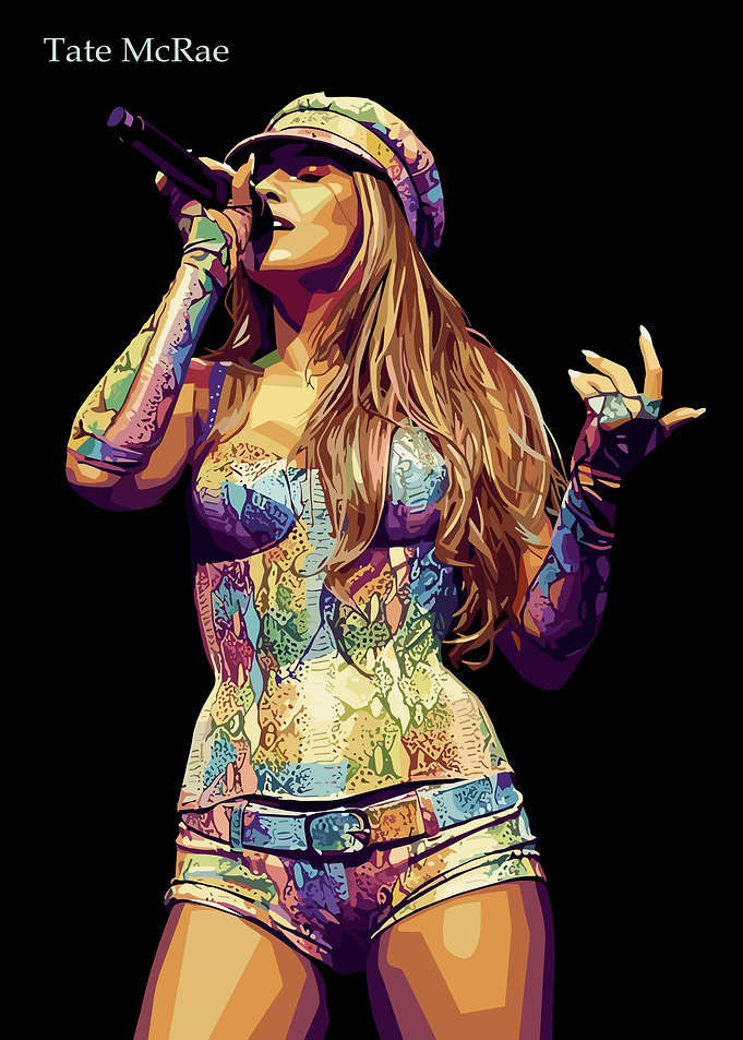 Tate McRae Digital Art Portrait