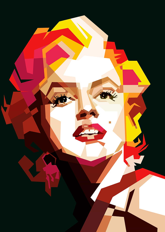 60s Beautiful Women Actress Film Pop Art