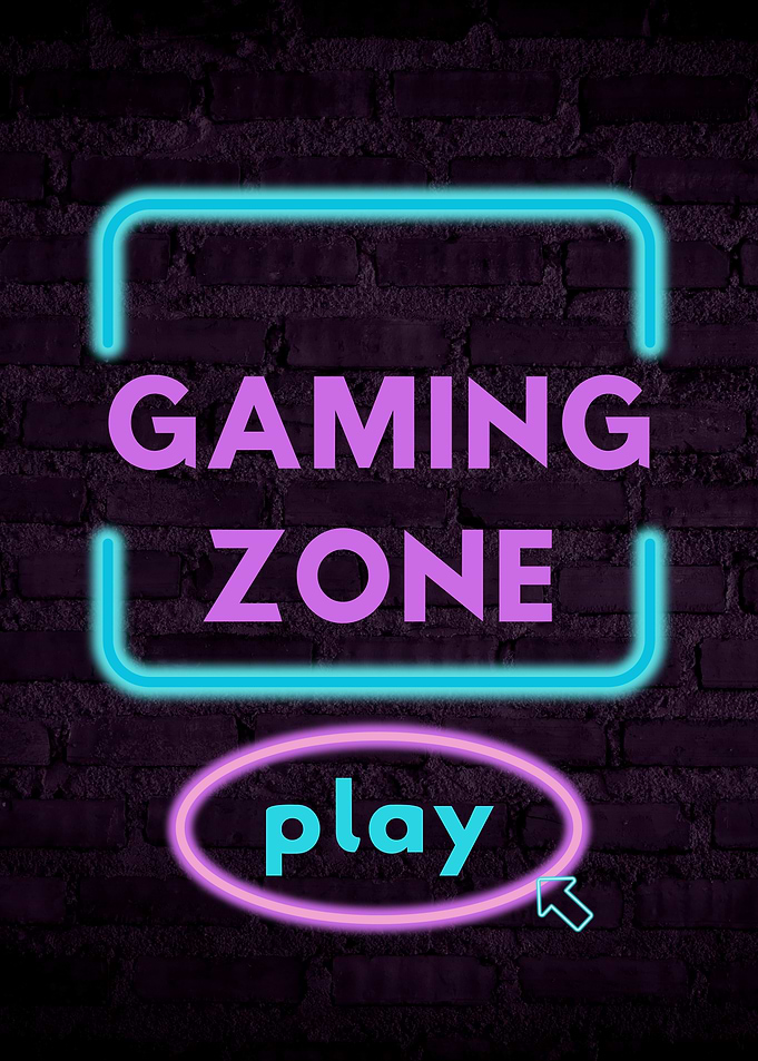 Gaming Zone Neon Sign