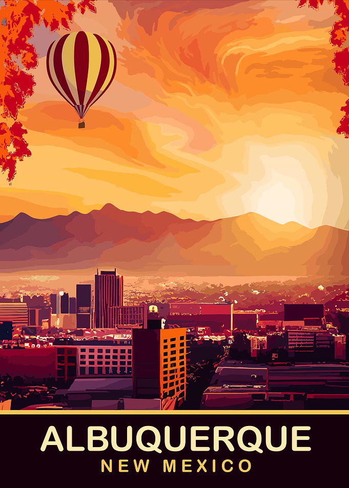 Albuquerque, New Mexico Travel Poster