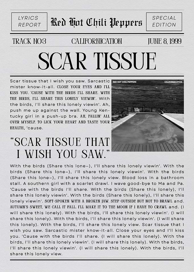 Red Hot Chili Peppers - Scar Tissue