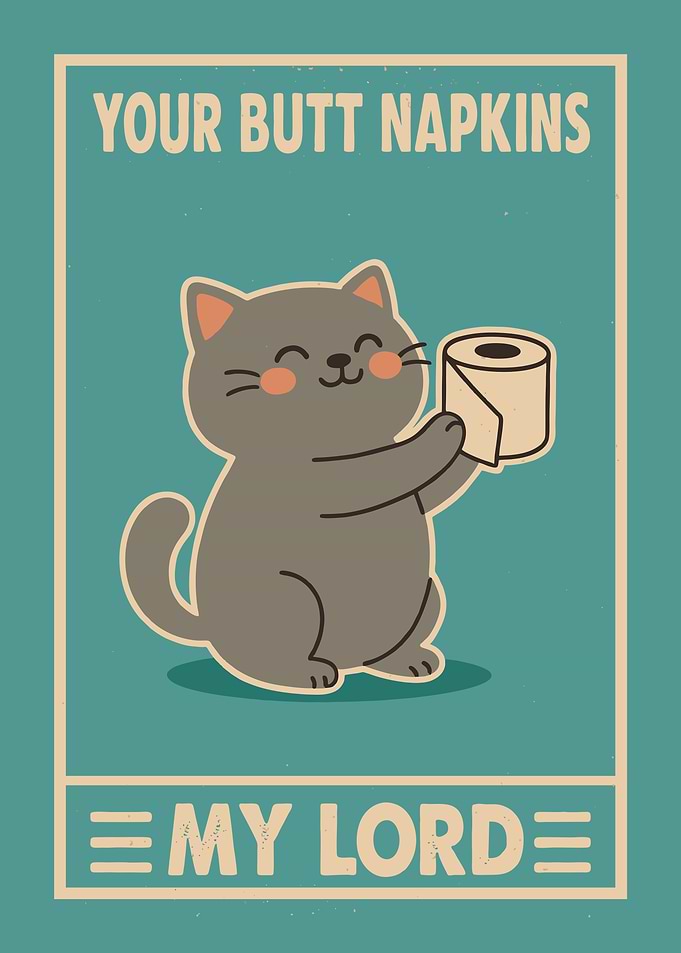 Your Butt Napkins My Lord Cat